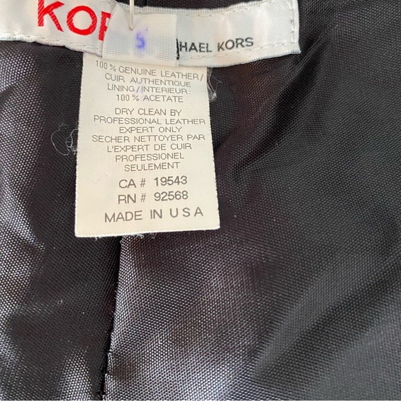 KORS Michael Kors Black Leather Pants - Picture 12 of 15
